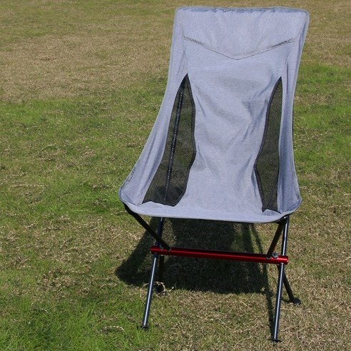 다국적 품 야외 의자 초 휴대용 접은 달 의자 바비큐 낚시 레저 공원 의자, 스몰 그레이