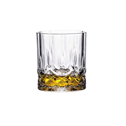ANKRIC 물컵 [] 유럽 크리스탈 유리 위스키 컵 바 KTV 맥주컵 가정용 컵, 다이아몬드 와인 잔 [200ML] 72piece