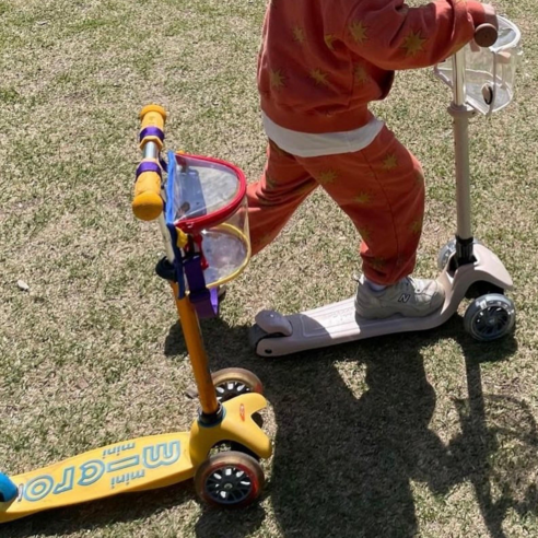 아이와 함께하는 즐거운 외출, Amoo 아무 킥보드 가방과 함께!