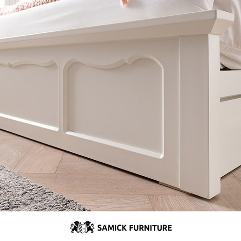  편안함과 스타일의 완벽한 조화: 삼익가구의 리몬 아이보리 도장 침대