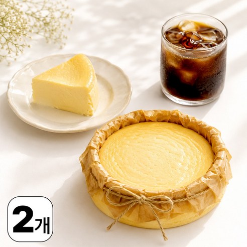 원어거스트 해운대 오리지널 치즈 케이크 촉촉 꾸덕 주문제작, 2개, 190g