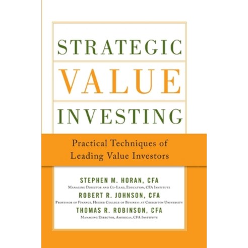 (영문도서) Strategic Value Investing (Pb) Paperback, McGraw-Hill Companies, English, 9781265920135