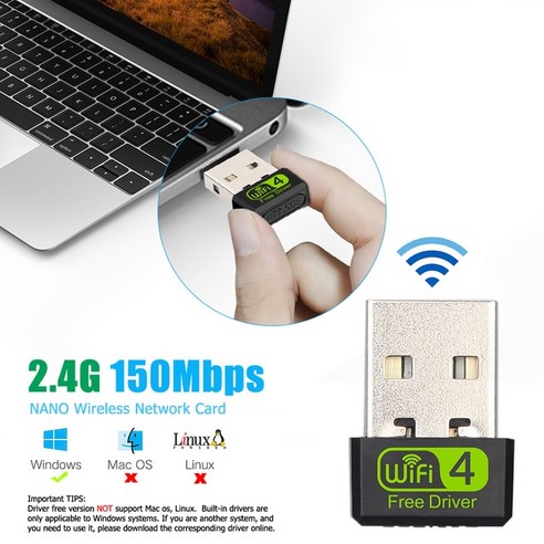 와이파이 공유기 원룸공유기 iptime 무선 유선4G LTE 무선 라우터 150Mbps 모뎀 스틱 와이파이 어댑터 USB, 01 150Mbs Network Card_02 2PCS