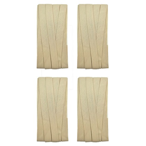 10mm 바이어스테이프 칼라바이어스 4yard, 4개, 베이지