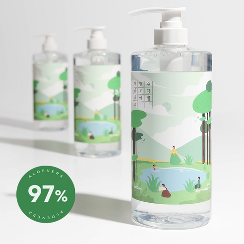 아리라끄 대용량 알로에 수딩젤 97% 1000ml, 1개, 1l