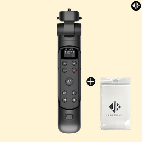 아이리버 정품 OLED 스크린 3세대 무선 슈팅그립 캐논 카메라 전용 IR-TP25RCC + 다용도 파우치, 블랙, 1개