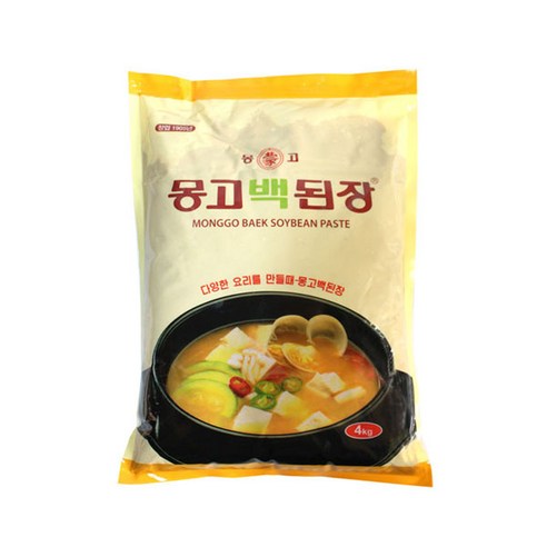 (무)(면세)마산 몽고 백된장 4kg, 1개