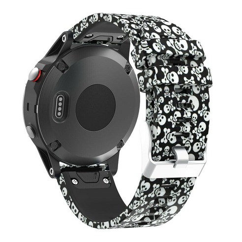 Garmin Forerunner 935 945 Quatix 5 Sapphire 스트랩 가민 QUICKFIT 22mm 위장 프린트 실리콘 손목 밴드 퀵 릴리스 손목 시계줄, #13, Quick Fit 22mm