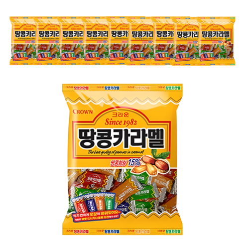 크라운 땅콩카라멜 120g 10개세트
