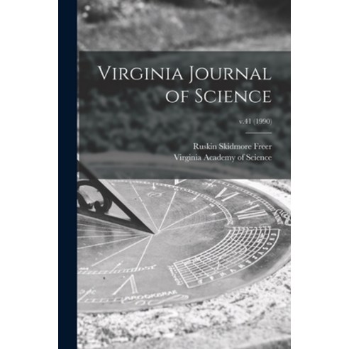 (영문도서) Virginia Journal of Science; v.41 (1990) Paperback, Hassell Street Press, English, 9781015096875