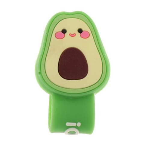 카툰 헤드폰 케이블 관리 케이블 와인더 케이블 스트랩 오거나이저 실용, 아보카도, 10cm, 실리콘