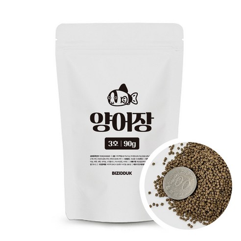 [비지떡] 양어장 3호 250ml.1000ml 90g 500g 사료, 1개