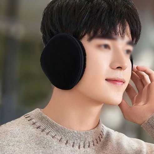차가운 날에 귀를 따뜻하게 유지하고 소음을 차단하는 데일리캡 블루 방한 귀도리