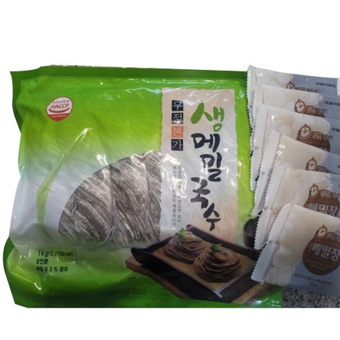 메밀소바(모밀소바) 12인분세트(면2kg+메밀장국12봉), 6세트, 2kg
