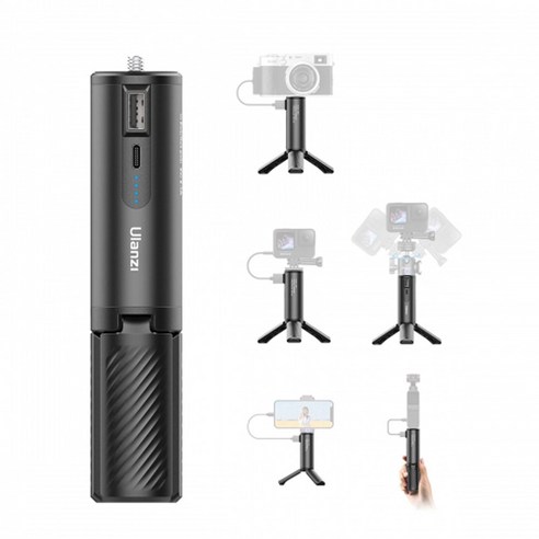 고프로 보조 배터리 5000mAh, 미니셀카봉삼각대 포함, 울란지 정품