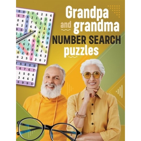(영문도서) Grandpa and Grandma Number Search Puzzles Paperback, Drakeway Publishing, English, 9781998811335