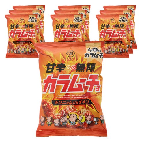 KOIKEYA 매콤달콤 무한 카라무초 양념치킨맛, 10개, 53g