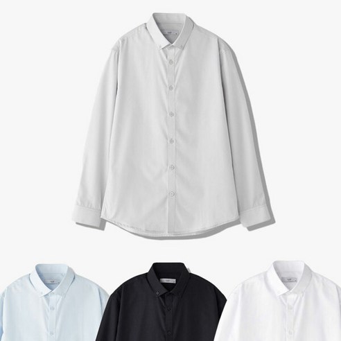 [코디갤러리 by STCO] [베이직 기본 셔츠] AM.07 레귤러 긴팔 버튼다운 4종 택1
