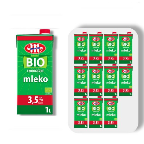믈레코비타 믈레코비타 유기농 100% 폴란드산 수입우유 1000 ml x 12개, 12입, 1000ml