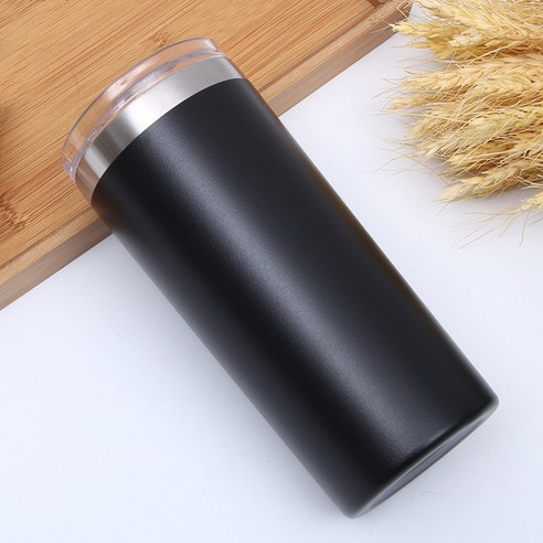 스테인레스 스틸 컵 컬러 자동차 컵 자동차 진공 단열 컵, 블랙, 30oz