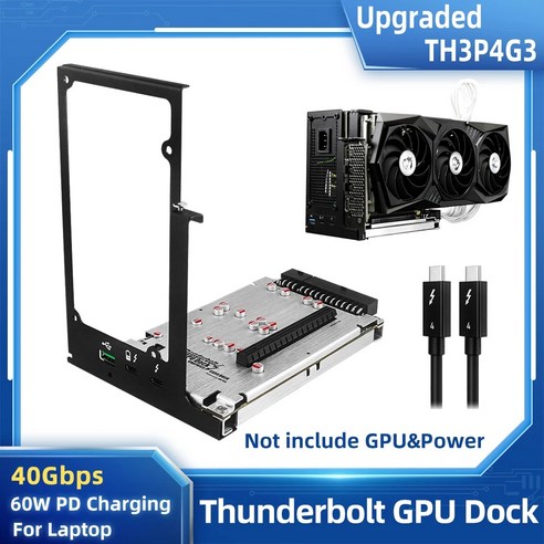 독 GPU 그래픽 40Gbps 노트북 썬더볼트 호환 USB4 카드 비디오 TH3P4G3 맥북 외장 PD 60W 노트북용, 5)Option 7