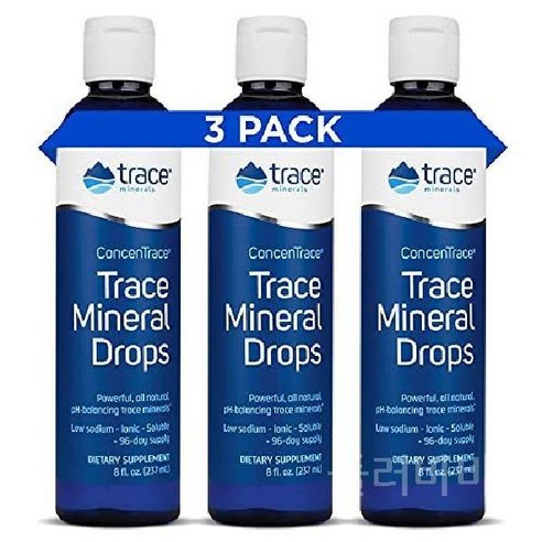 둘러바바 Trace Minerals ConcenTrace 드롭 72+ 미네랄 이온성 액체 마그네슘 염화물 칼륨 저염 에너지 전해질 수분 공급 6일 분량 0.5fl oz(1팩) N, 4 Fl Oz(1팩), 무향 여에스더칼륨 Best Top5