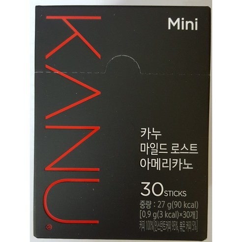 카누 콜롬비아 블렌드 마일드 로스트 아메리카노 0.9g 원두커피믹스, 30개입, 2개