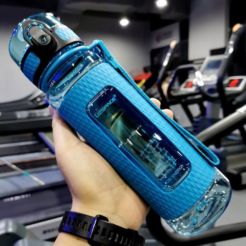 MEIISEO대용량 스포츠 물통 다기능 물병 휴대용 스포츠 물통 대용량 보온병, 450ml Blue