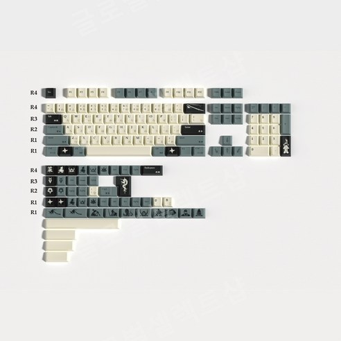 SOULCAT 사무라이 키캡 PBT 151 키 기계식 키보드 심플한 디자인 (키캡만) 커스텀, X, 151 키 - PBT, 151개의 키