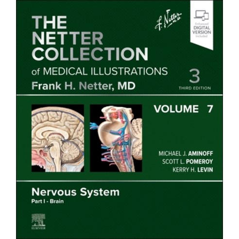 (영문도서) The Netter Collection of Medical Illustrations: Nervous System Volume 7 Part I - Brain Hardcover, Elsevier, English, 9780323880848