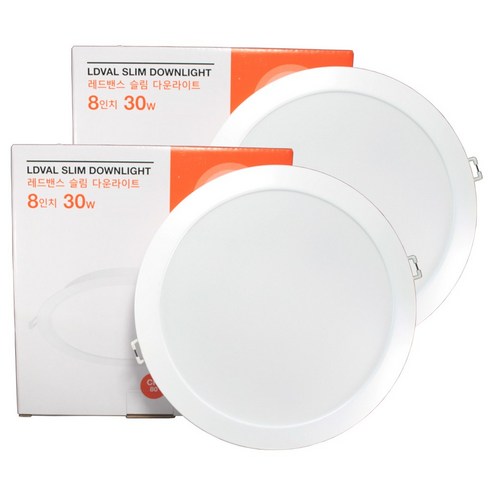 오스람 레드밴스 LED 다운라이트 8인치 30W * 2ea, 2개, 주광색(흰빛)