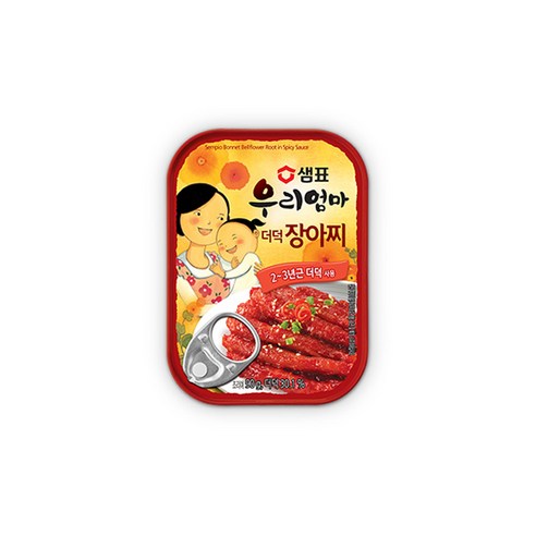 샘표 우리엄마 더덕장아찌 반찬통조림, 1개, 90g