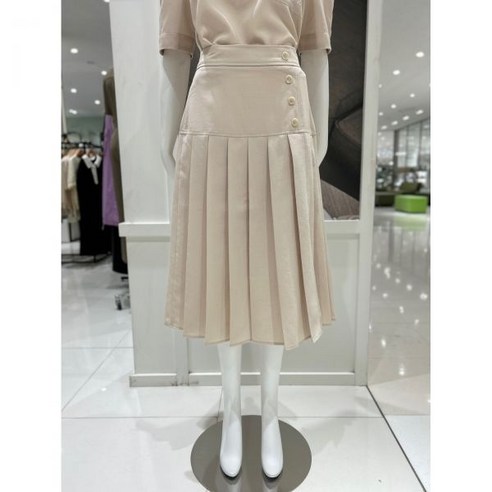 온앤온 포인트 플리츠 미디 스커트 NJW3MS503 온앤온블라우스