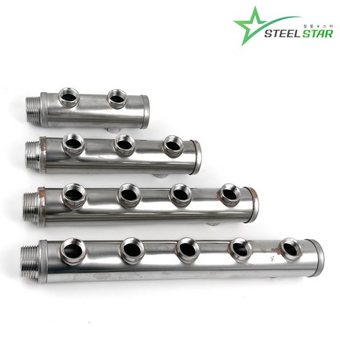 보일러 분배기 스텐 공바 8구 온수 수도 기름용 보일러 배관부속 SUS, 1개