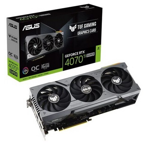 에이수스 ASUS TUF Gaming 지포스 RTX 4070 Ti SUPER O16G OC D6X 16GB, TUF-RTX4070TIS-O16G-GAMING