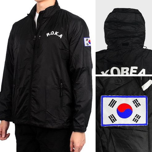 ROKA 로카 바람막이 검정 - 아웃도어 등산 캠핑 자켓 점퍼