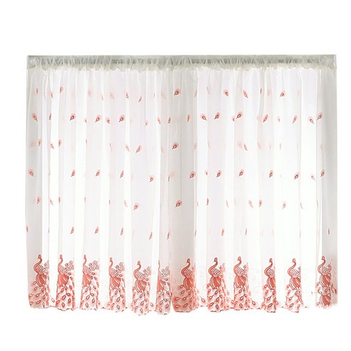 짧은 창 깎아지른 듯한 커튼 Valance 거실 식당을 위한 수를 놓은 보일 막대 커튼 드레이프, type0