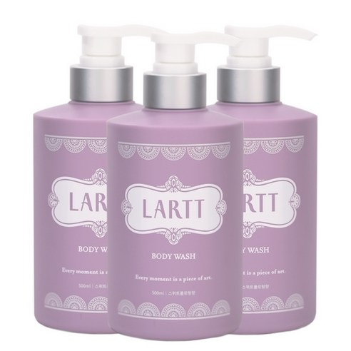 라르트 노네랄 노인냄새 땀 체취 제거 천연 바디워시 스위트플로랄향 500ml, 3개