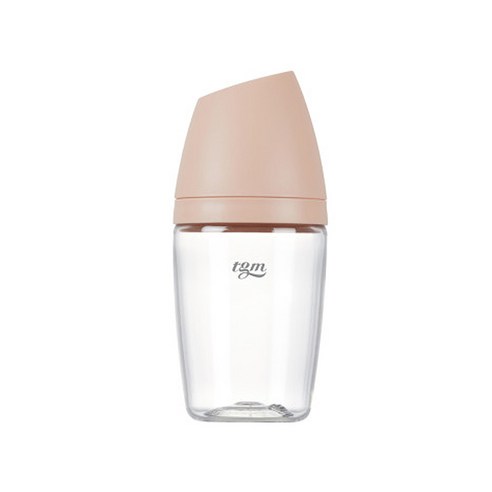티지엠 트라이탄 쌀알 젖병 240ml (젖꼭지 포함), 240ml_코랄핑크, 1개