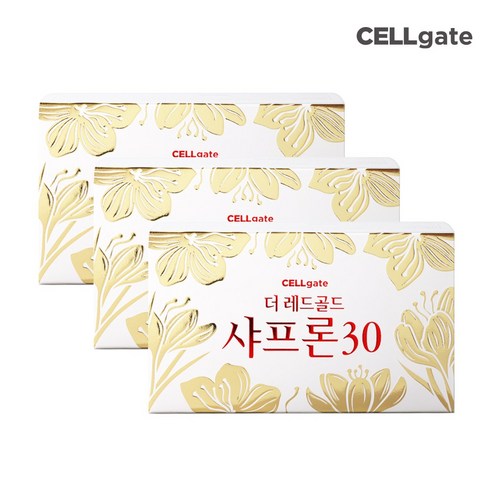 셀게이트 더 레드골드 샤프론30 1.5g x 28포, 3박스, 28회분