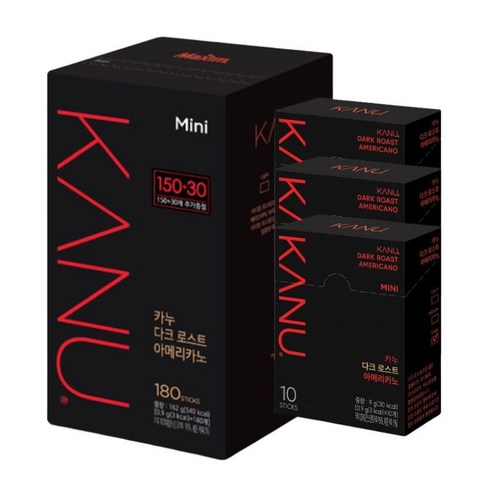 글로벌스토어 카누 다크로스트 미니 아메리카노 대용량 220T, 171g, 220개입, 1박스