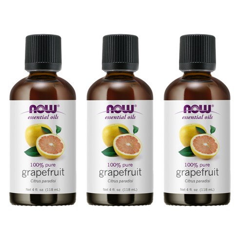 나우푸드 에센셜 오일 자몽, 100% Pure Certified Grapefruit, 3개