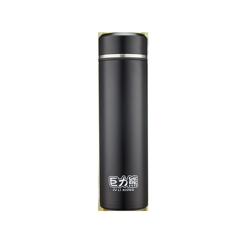 더블 스테인레스 스틸 보온병 야외 휴대용 선물 컵 찻잔, 블랙, {"사이즈":"500ml"}
