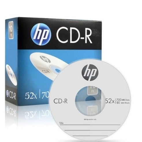 HP CD-R 700MB 52x 슬림 1장 (WAD784D), 본상품선택, 본상품선택, 1개 소니뮤직공디스크