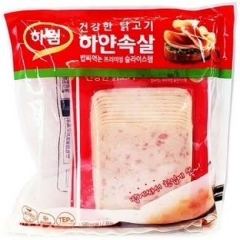 [메가마트]하림 하얀속살 밥싸먹는 슬라이스햄 100g, 3개