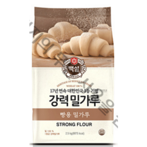 백설 강력 밀가루, 1kg, 1개