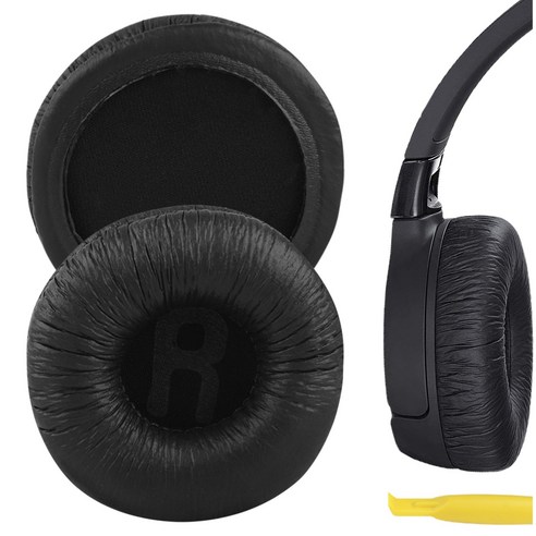 GeekriaDirect 가죽 교체용 이어 패드 JBL T450BT T500BT Tune 500BT Tune 510BT 헤드폰 이어 쿠션용, 화이트