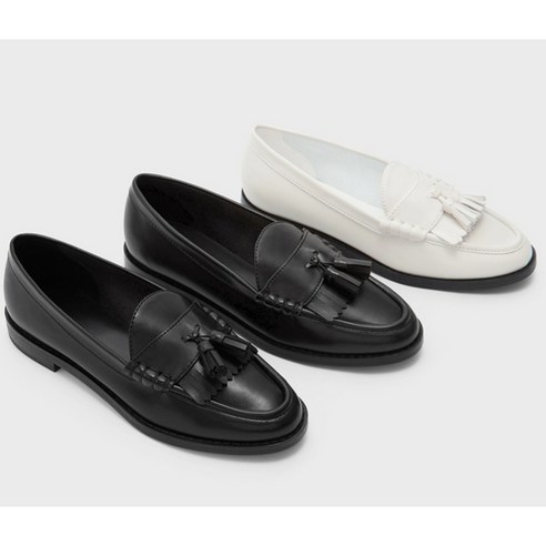 찰스앤키스 봄여름 화이트 블랙 로퍼 (CK1-70360132) – 트렌드존