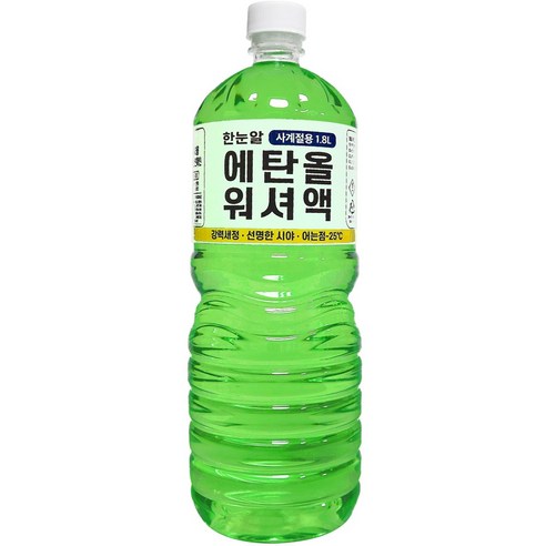 한눈알 에탄올 워셔액 사계절 식물성, 1.8L, 4개