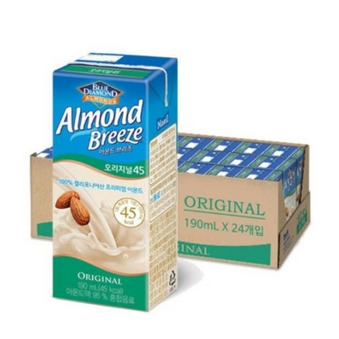 아몬드브리즈 오리지널 190ml x 24팩, 단품